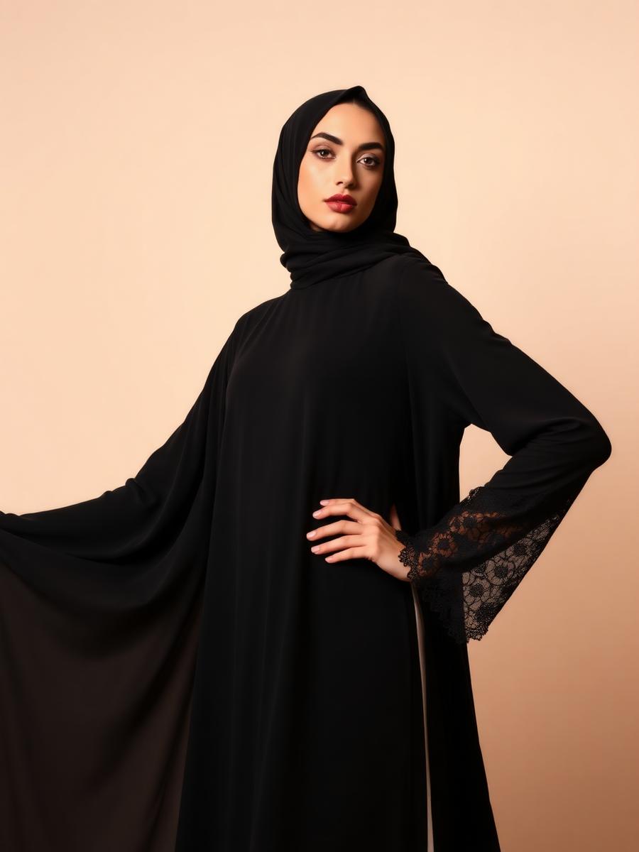Elegant Black Abaya