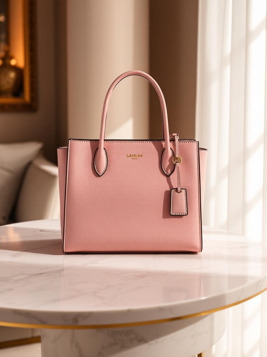 Blush Saffiano Tote